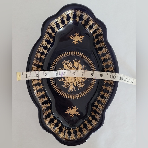 Royal Blue & Gold Gilt Serving Dish - Picture 4 of 10